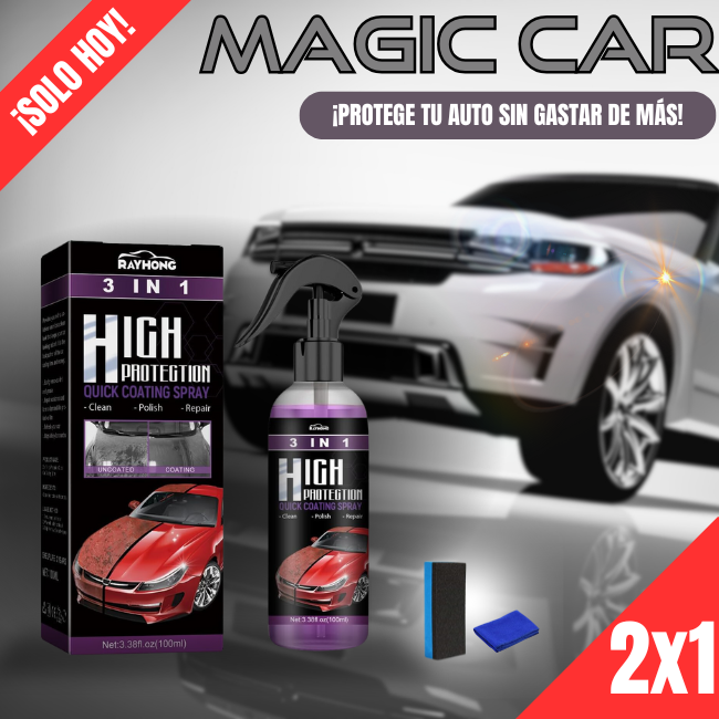 2x1 MAGIC CAR® - RECUBRIMIENTO CERAMICO 3 EN 1